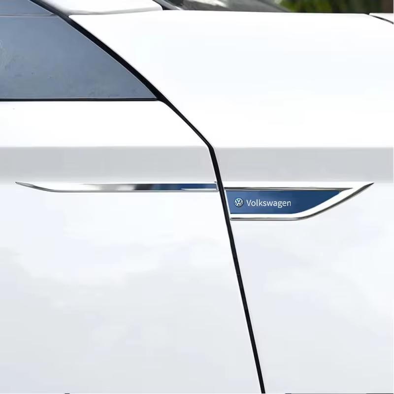 Hub Caps Metal Car Decals For Volkswagen VW R Line Golf 8 Beetle Scirocco Passat Sharan Tiguan Jetta Trunk Sticker Fender Side V fshm03
