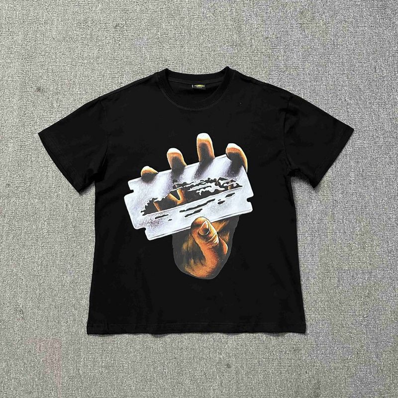 Corteiz Alcatraz Series T-shirt Short-sleeved Letter Logo Printed Men's and Women's Double Yarn Fashion Casual Short-sleeved Tide