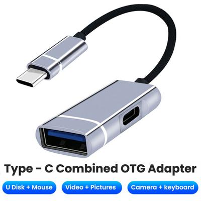 Rozbočovač synchronizace dat mobilního telefonu Převodník napájení USB 3.0 PD Rychlé nabíjení Type-C OTG Adaptér