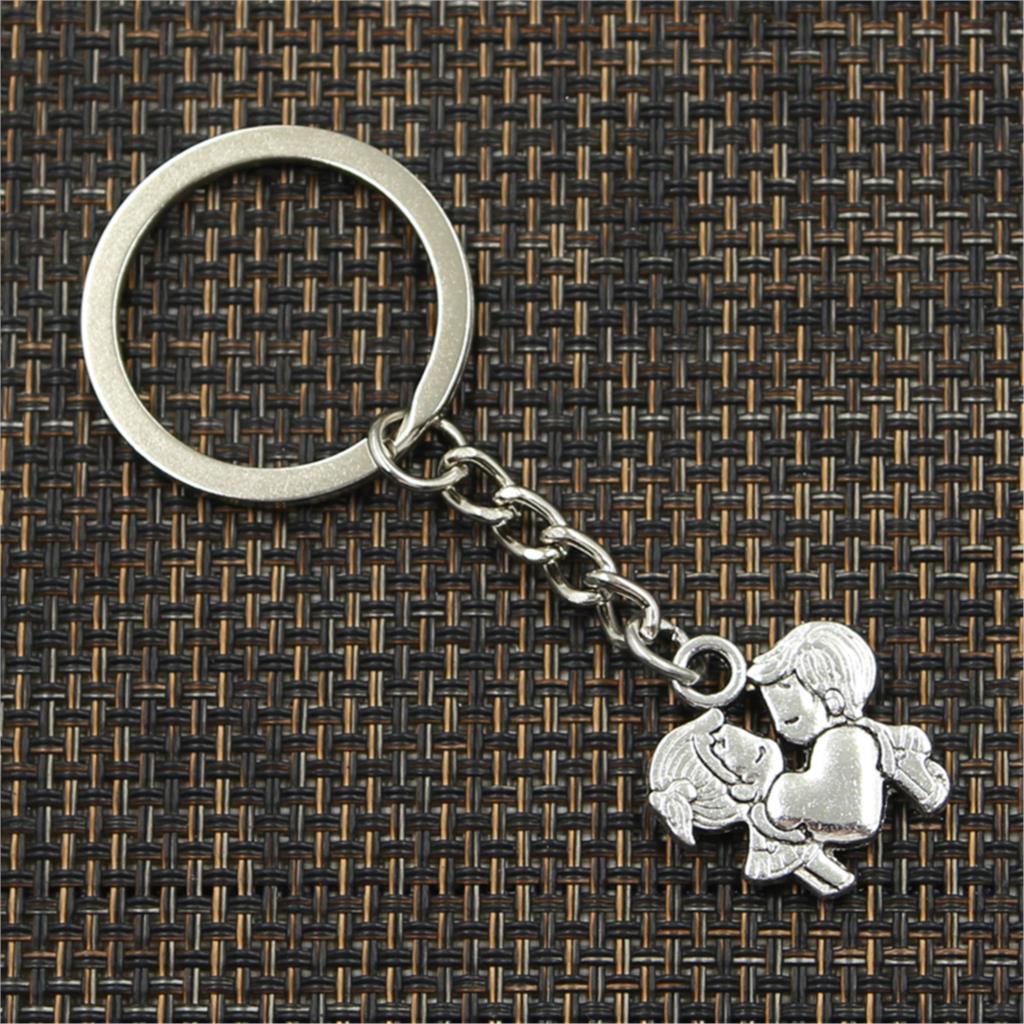 Модное сердце любовника милая 22x21 мм кулон 30 мм брелок для ключей мужской автомобиль — фото 3