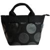 Noah Women's Tote Bag with Zipper (Polka Dot Black)