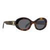 Celine Oval Sunglasses Blonde Havana/Smoke Women Eyewear Brown CL40194U-53A