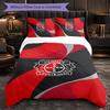 Set Biancheria da Letto Calcio Bayer Leverkusen 3 Pezzi Morbido Copripiumino con Federe Set Decorazione Camera da Letto per la Casa