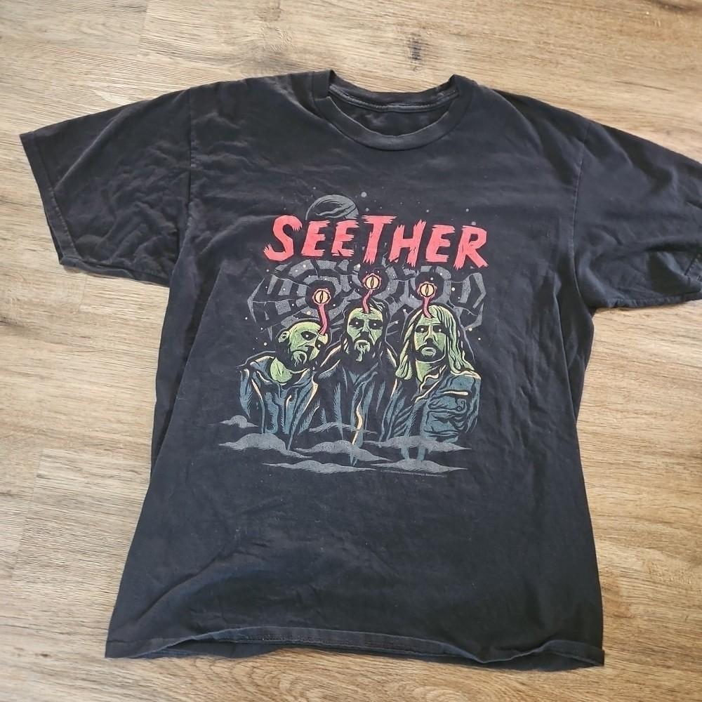 Vintage Seether Band Cotton Shirt Unisex Concert S To 5XL AR271 Unisex T-Shirt