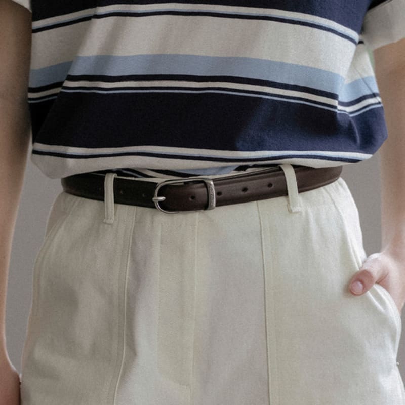 

KNOWN BETTER Базовый кожаный ремень [KNSS03AC01]_[2 цвета] BLACK