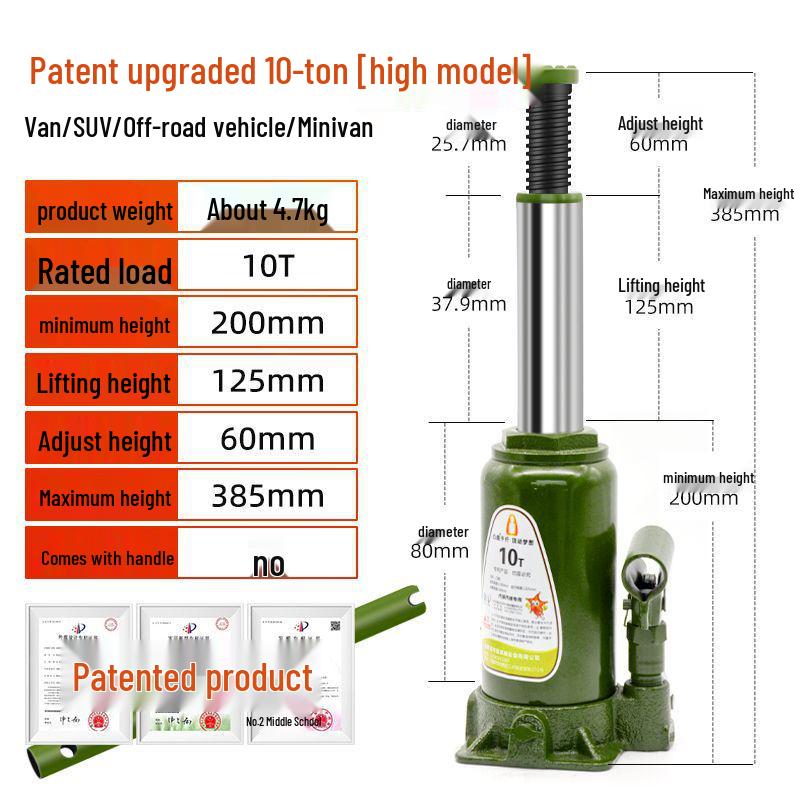 100T Heavy-Duty Vertical Hydraulic Hand-Operated Car Jack