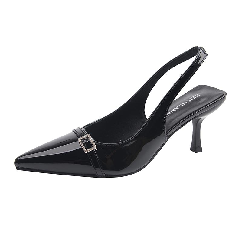 Fashion Sexy Women High Heels Sandals Pointed Toe Summer Shoes 2025 Slingback Slippers New Dress Party Woman Pumps Sandalias De Mujer