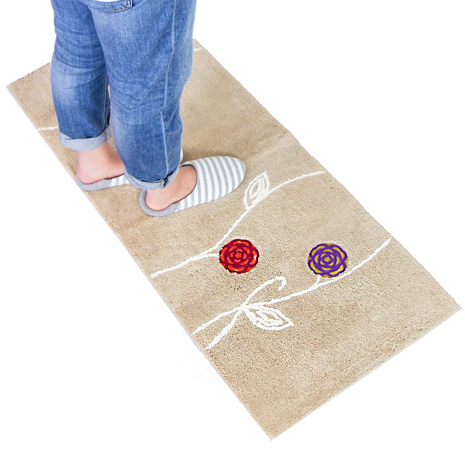 

Oka Etofu Kitchen Mat 50 x 120cm Approx. (Beige) бежевий