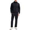 FILA Fashionable Versatile Knitted Hooded Jacket Men Jackets Black F11M513502FBK