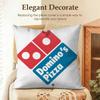 Food Anime DDominos Pizza Cushion Cover Natural Linen Organic Fabric DoubleSided Printing Sofa Home Decor Gift Pillow Case