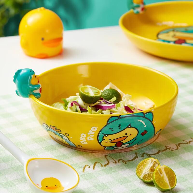 JINGREPUBLIC 3D Dinosaur Children s Dinner Plate