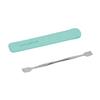 AUSOMTEK Blackhead Blackhead Comedo Acne Popper Dermaplaning Pore Prep Skin Tag Remover for and Stainless Steel Double Cyan PU Pouch Spatula, Remover,