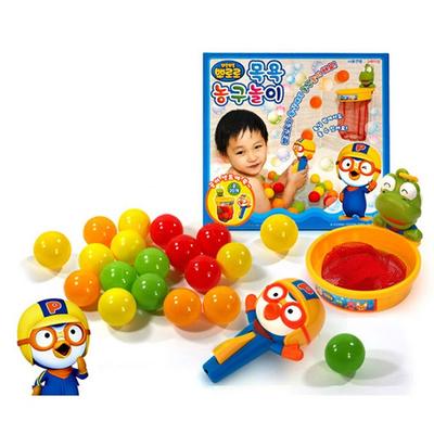 Thumb Neues Pororo-Bade-Basketballspiel, gemischte FarbenBeliebte koreanische Puppen und Spielzeuge
