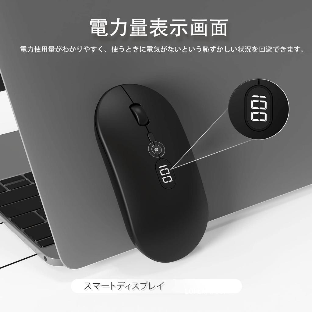 MAMBASNAKE X1 Wireless Mouse, 2.4GHz [Ultra-Slim Model with High Precision and Sensitivity], Quiet Click, Type-C Rechargeable, Power Indicator