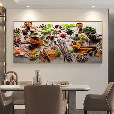 Nordic Moderno Cucchiaio di Grani Spezie Poster e Stampe Cucina Wall Art Tela Pittura Immagine per Soggiorno Cuadros