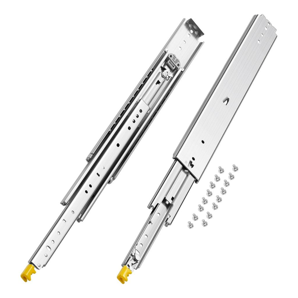 1 Pair 18-60 in Soft-Close Drawer Slides Ball Bearing Full Extension