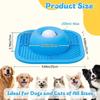 Non-Slip Dog Licking Bowl Silicone with Rolling Ball Slow Feeder Dog Bowl Bite Resistant Anti-Choking Slow Feeder