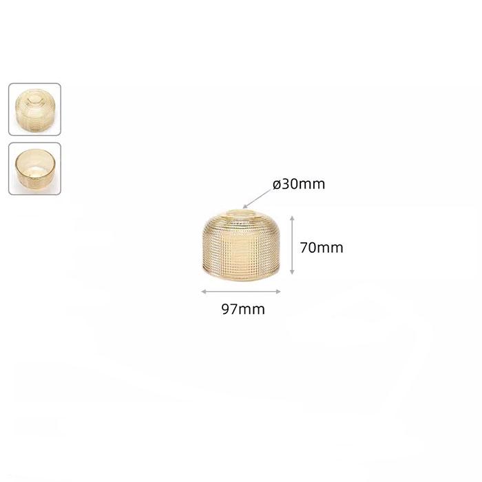 Clear Frost 30mm opening E14 Glass Lamp Shades Replacement,Green Amber 3cm Hole Glass Lampshade Cover for E12 Candle Wall Lights