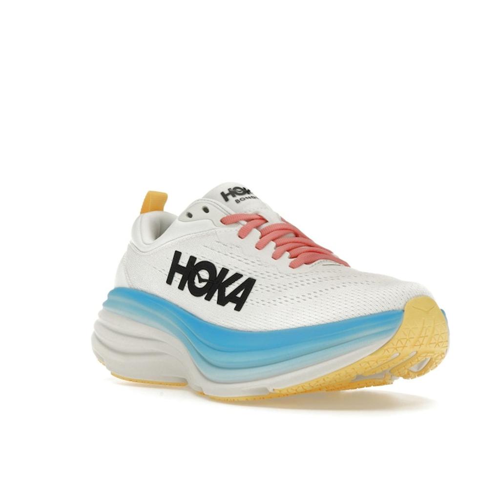 HOKA One One Bondi 8 Blanc De Blanc Dzień Pływania (Kobiety) Damskie sneakersy 1127952-BSW