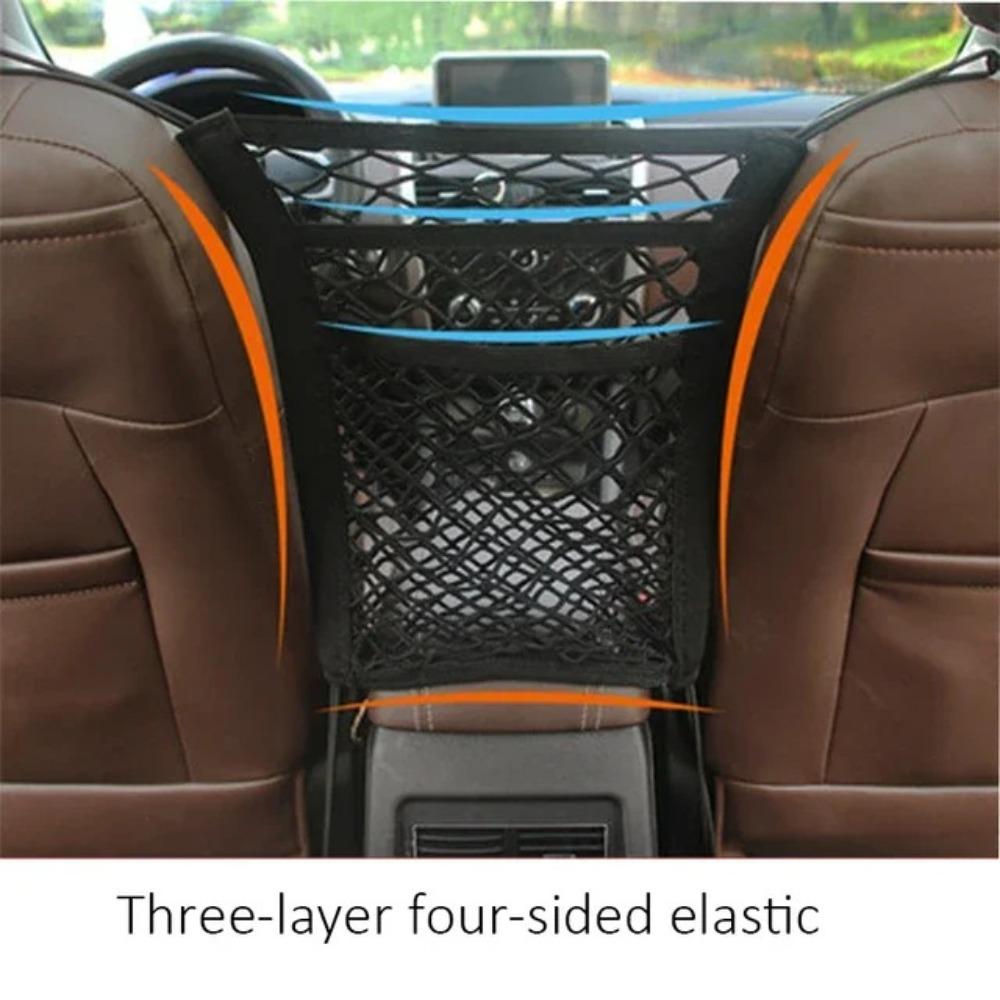 New Mesh Net Car Storage Net Safety Protector Black Trunk Storage Net Elastic Design Elastic Storage Net Back Seat