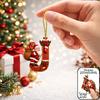 2d Flat Ornament Acrylic Acrylic Decorative Pendant Christmas Pendant Fade Resistant Acrylic Hanging Decoration For Holiday