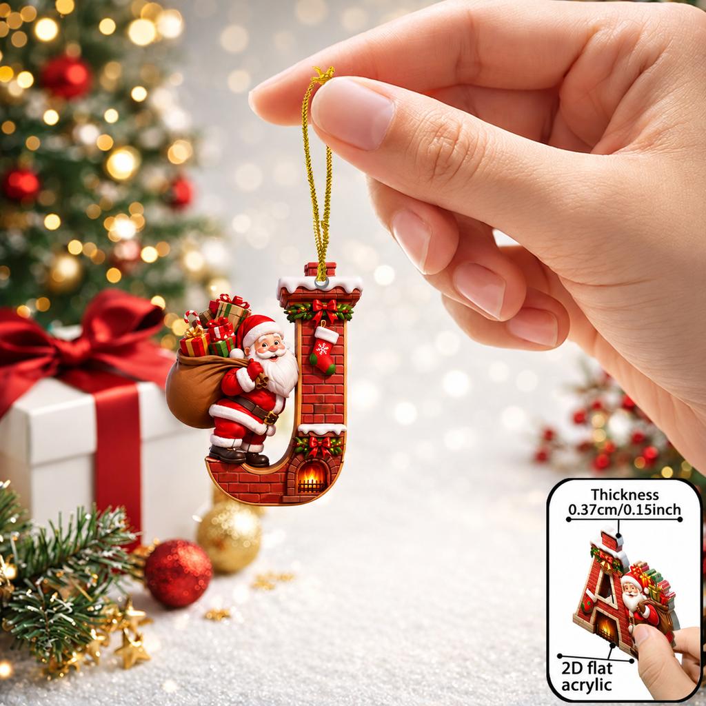 2d Flat Ornament Acrylic Acrylic Decorative Pendant Christmas Pendant Fade Resistant Acrylic Hanging Decoration For Holiday