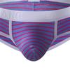 Longjiang Wide Waistband Men Briefs Ultra Soft Underpants Stripe U Convex Mid Waist