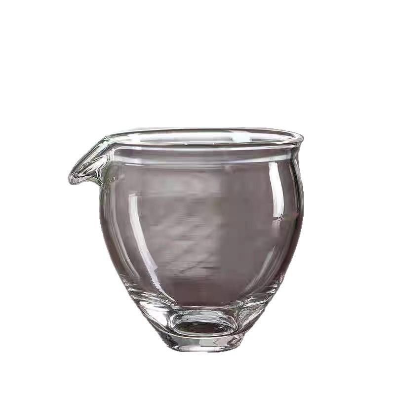 High Borosilicate GlassTea Pitcher Fairness Cup GongDaoBei Heat Resistant Clear Glass Teaware for Gongfu Tea Serving Home Office 200ml