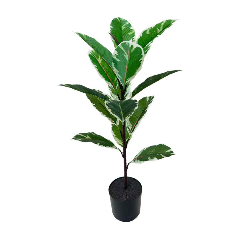 Artificial Rubber Tree: High-End Indoor Decor for Living Room - Large Bionic Plant