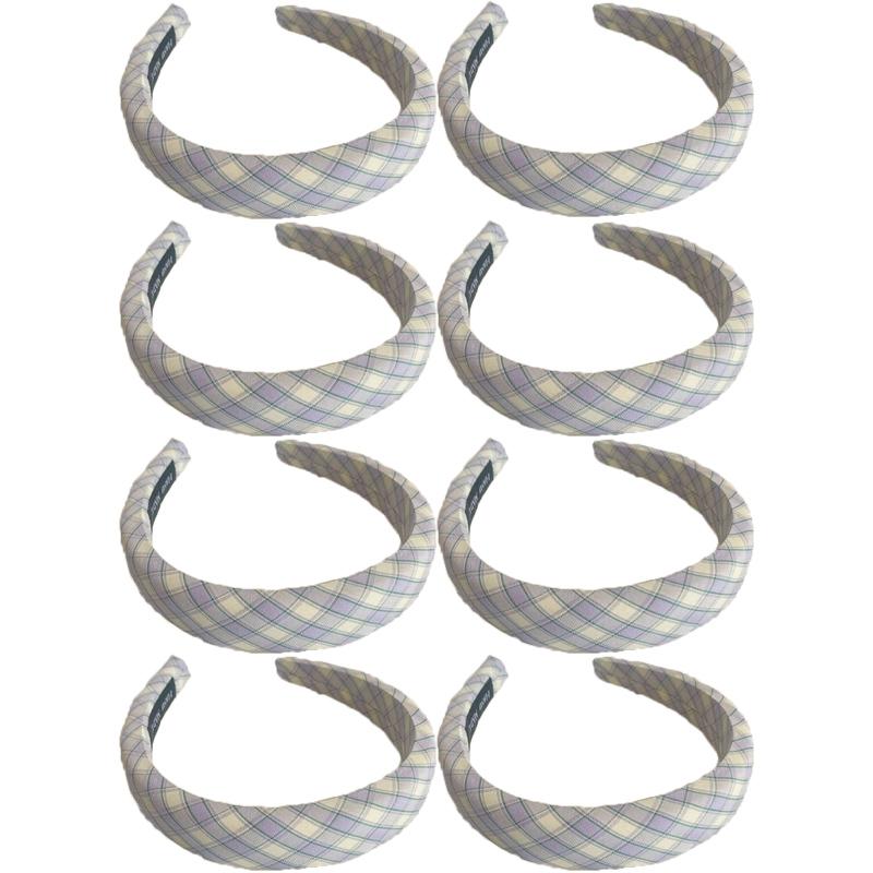 Cloth Plaid Sweet Headband Women's Korean Fashion Fresh Hair Band Outdoor Hair Accessories