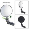 2pcs Wide Angle Bike Mirrors 360 Rotatable HD Glass Convex Lens  Mountain Road Bikes