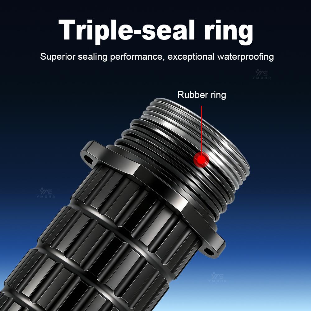 XHP70 Professional 50M Diving Flashlight IPX8 Waterproof Underwater Torch Magnetic Switch Dive Torch for Scuba Diving Emergency