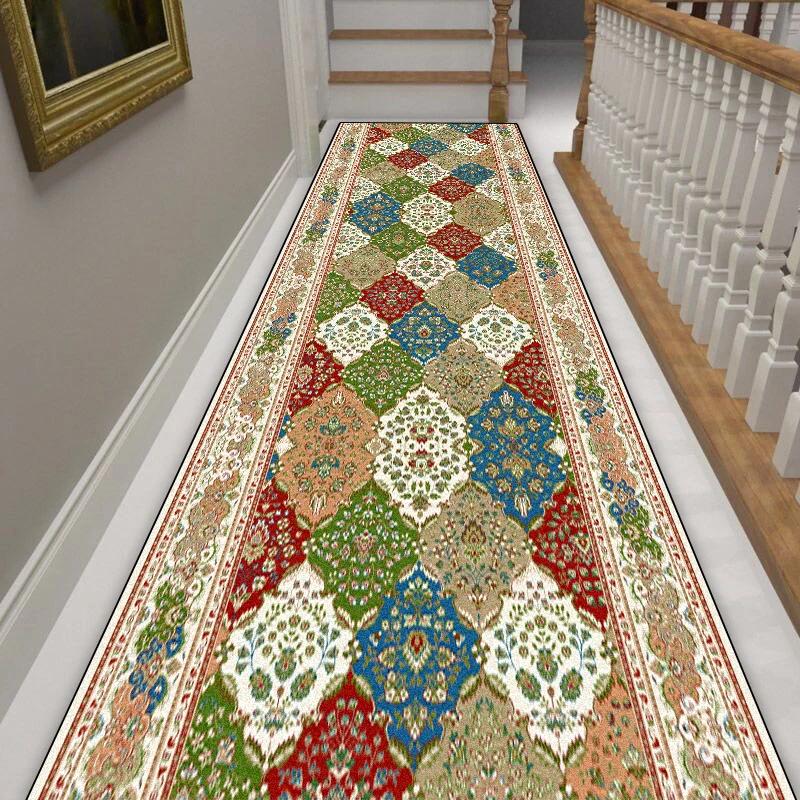 New Morocco Hall Corridor Carpet Non-slip Washable Home Runner Stairway Rug Outdoors Aisle The Long Corridor Mat Customizable