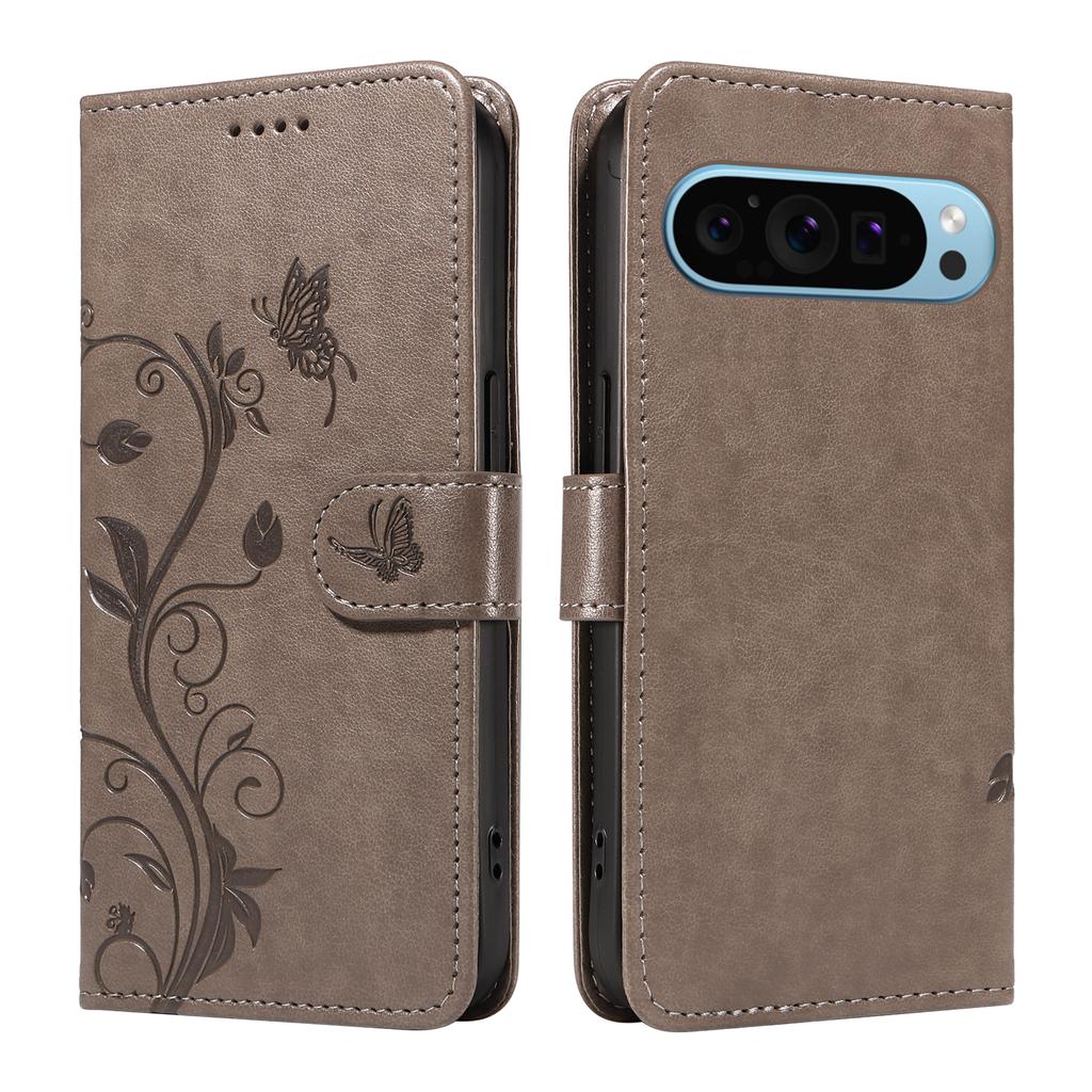 For Google Pixel 9 Pro/Google Pixel 10/Google Pixel 10 Pro/Google Pixel 9 PU Leather Cases Flower Pattern Wallet Stand Phone Cover with Strap