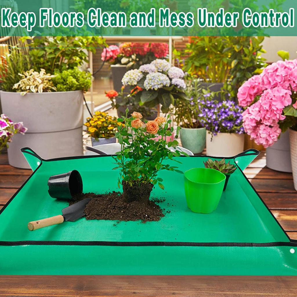 1pc Planting Mat Gardening Potting Pad Foldable Garden Plant Flower Pot Transplanting Waterproof Mats