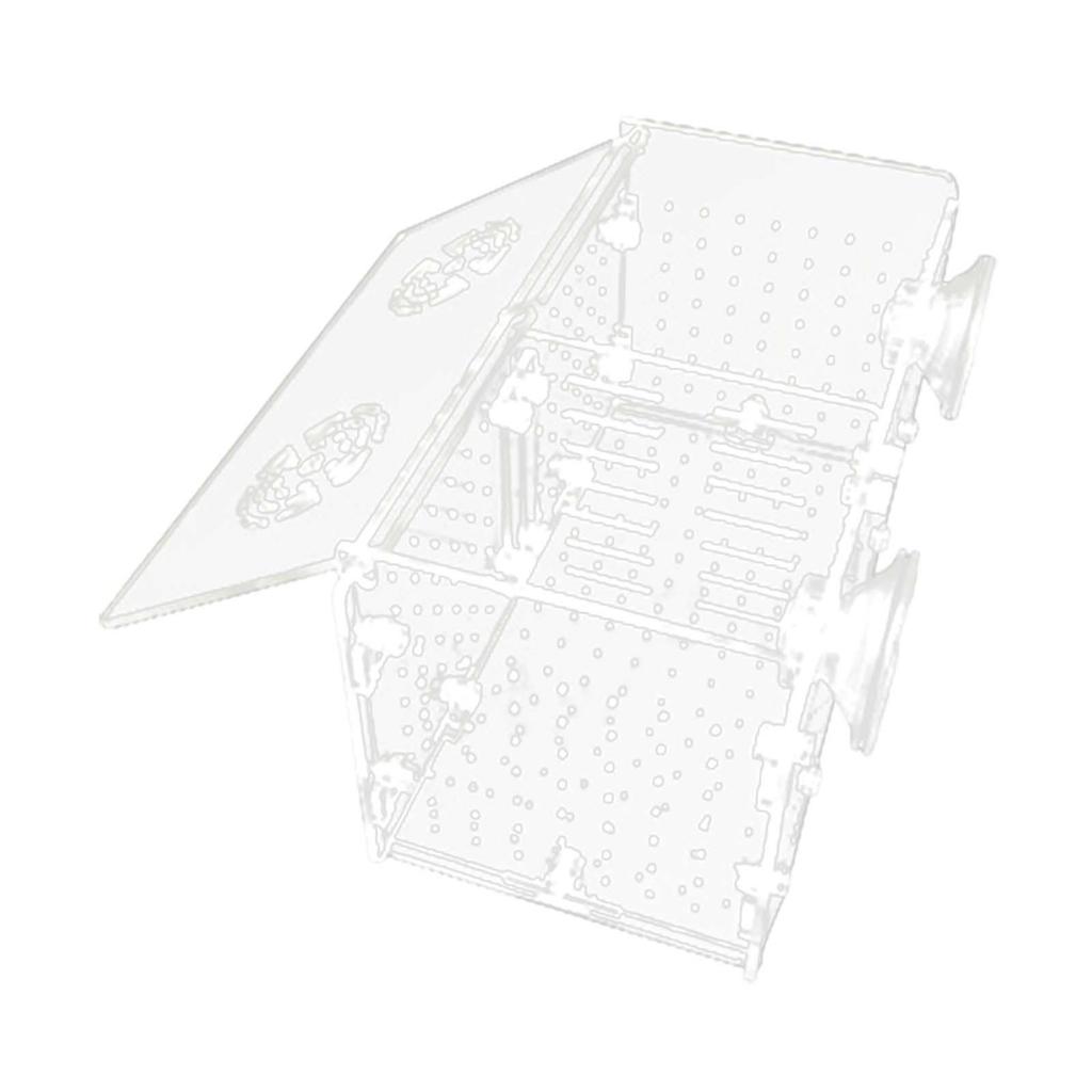 Aquarium Breeding Box Separator Clear Acclimation Hatchery Tank Box for Clown Guppy Small es