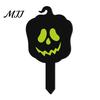 Halloween Party Festive Stakes Pumpkin Yard Sign with Stake, Glow in The Dark Cool Theme Props Spooky Silhouette Garden Stake for Outside Patio