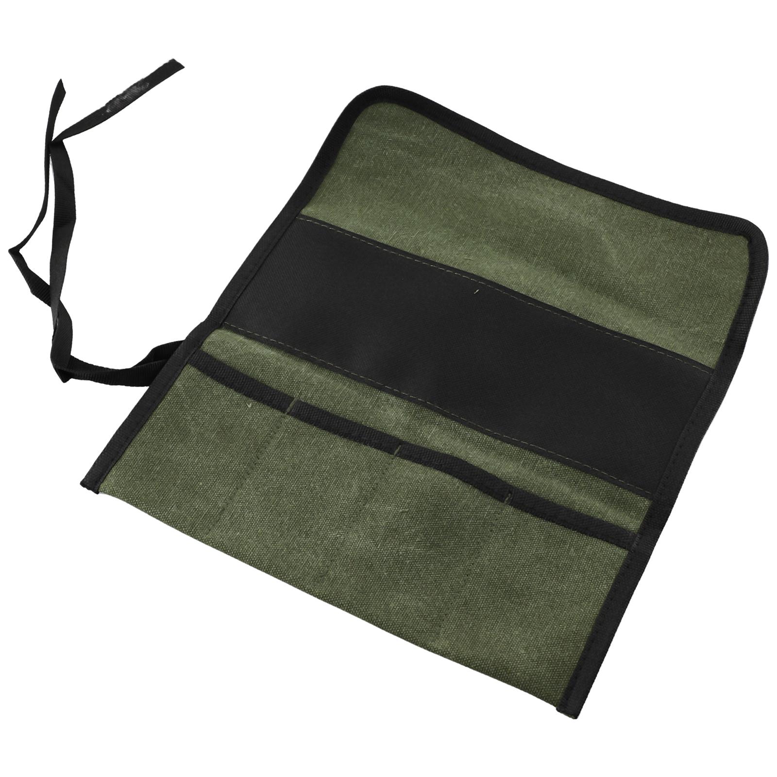 1PC Multiple Pockets Multi-Purpose Roll Up Tool Bag Wrench Pouch Hanging Tool Oxford Fabric Multi-Tool Bag