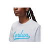 Jordan Letter Print Crew Neck Short Sleeve T-Shirt Men Tops White FN5959-043