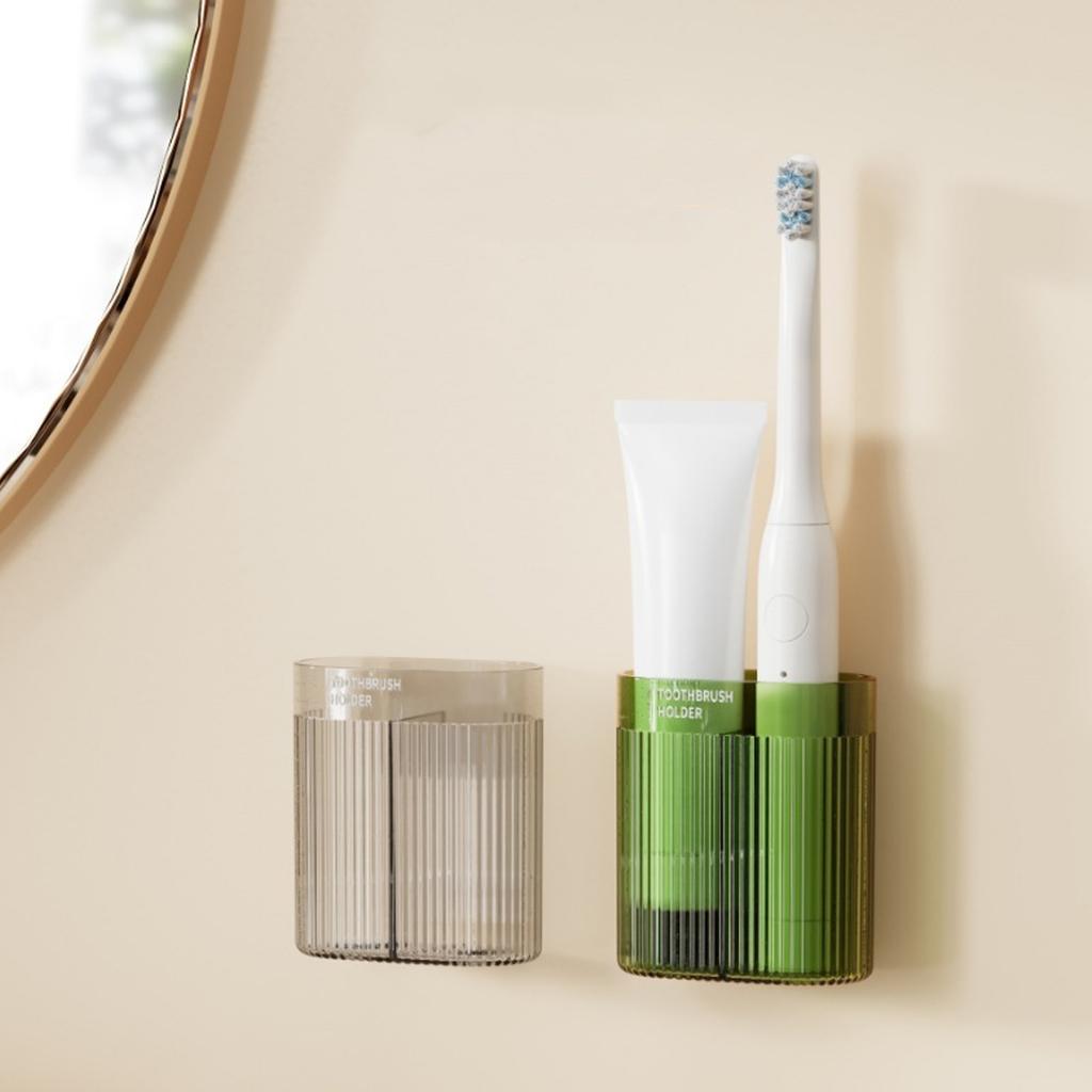 Samolepicí elektrický stojan na zubní kartáček Jednoduchý design Vodotěsná nástěnná montáž Podporuje různé modely pro moderní domácnosti