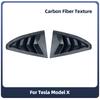 1Pair Rear Side Window Shutter Cover Air Vents Sunshade Louver Covers Car Window Trim Spoiler For Tesla Model X 2015 2016-2025