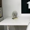 Ferris Wheel Ornament Iron Metal Desktop Decor Modern Elegant Home Office Living Room Shelf Bookcase Table Centerpiece Gold