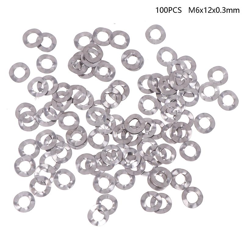 

100/50/20 шт. M6 M8 M10 M12 M16 M19 M21 M25 304 нержавеющая сталь три волны гребень типа пружинная шайба прокладка для подшипниковых валов A1