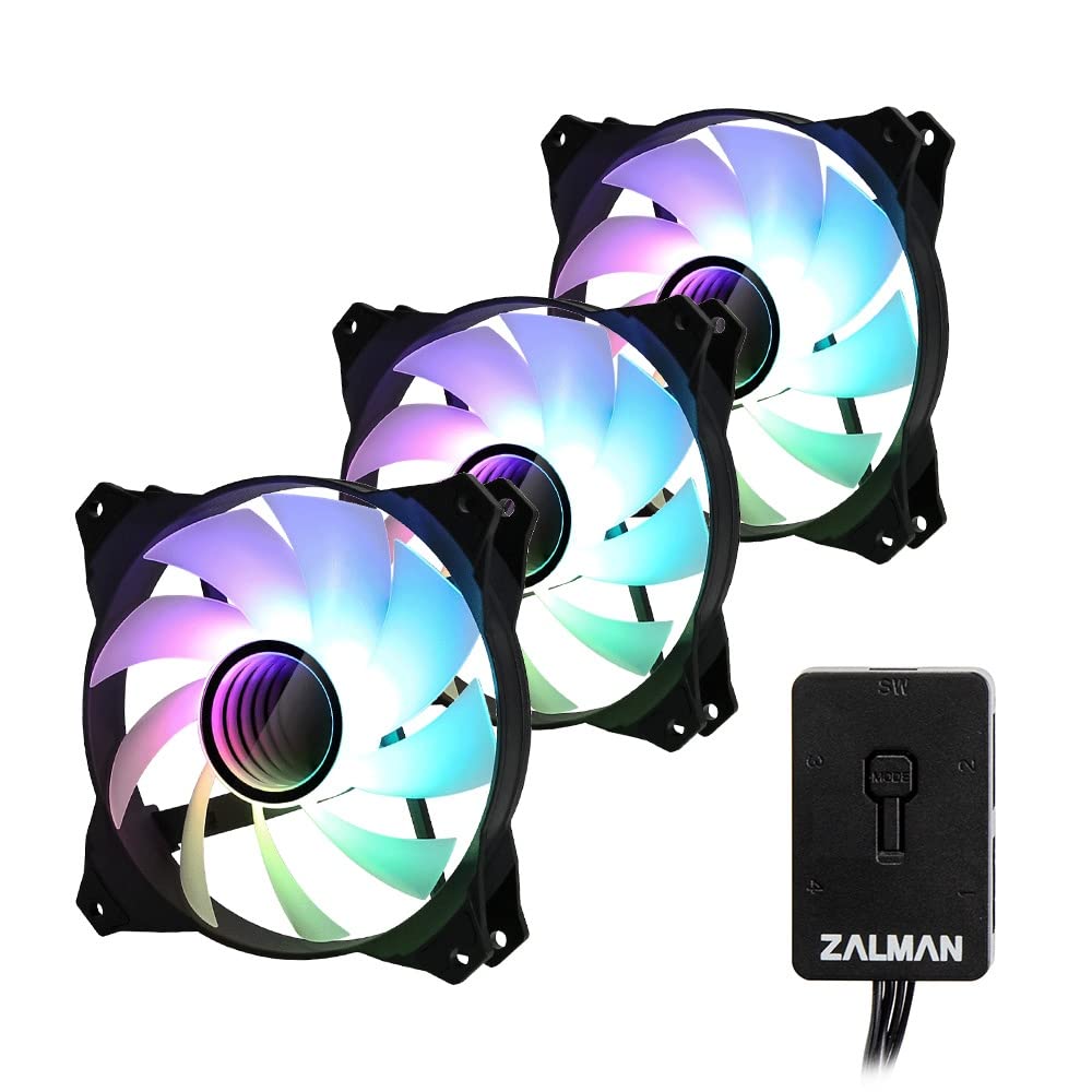 

Zalman 120mm ARGB Fan 3 Pack with Controller FN1708 ZM-IF120A3