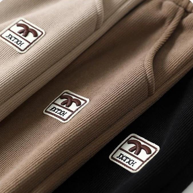 Women's Pants Autumn Winter Warm Pant Winter Sanitary Pants with Thickened Cotton Women's Vertical Stripes for Slimming and Loose Fit