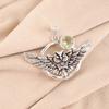 Green Amethyst Gemstone 925 Solid Silver Jewelry Handmade Necklace Pendant 1.48" CP-17-37