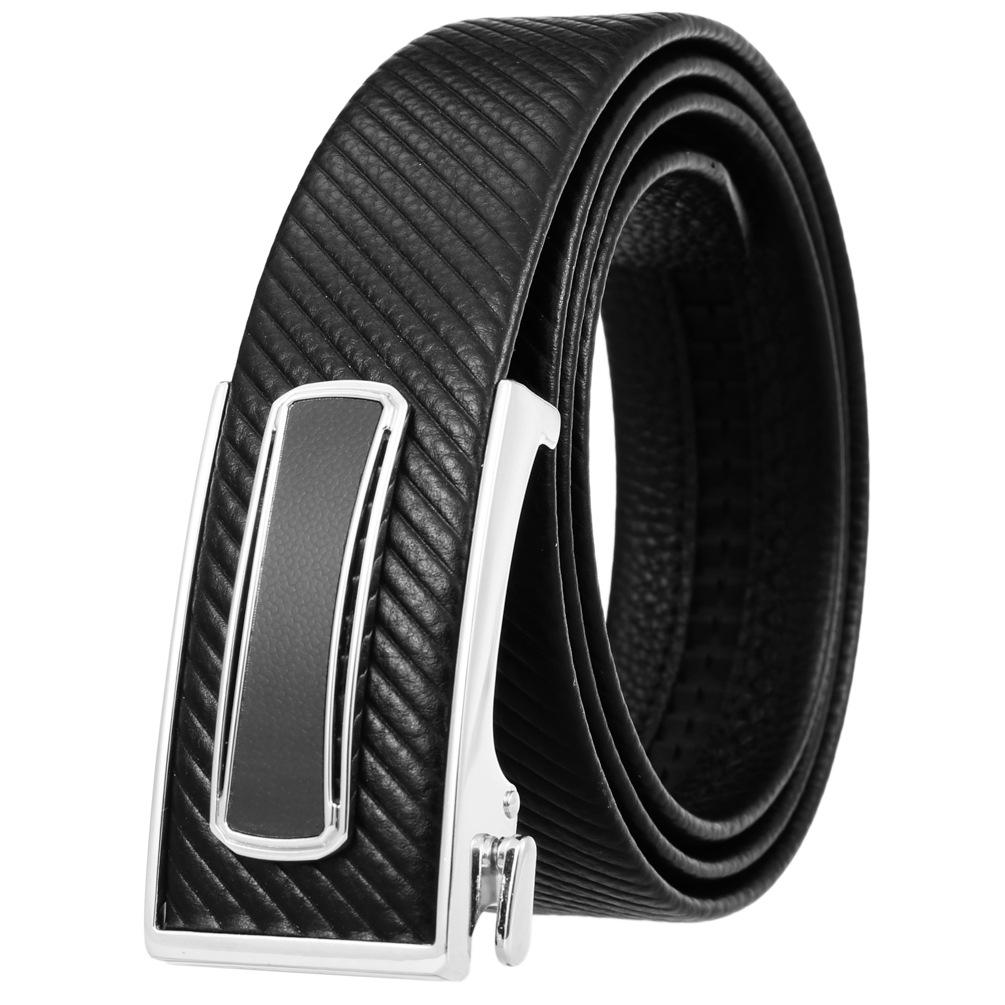 Ceinture tendance en cuir de vachette pleine fleur, boucle intérieure ceinture homme Ly36-23018-5