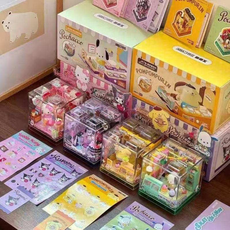 Cute Cartoon Building Blocks, DIY Puzzle Assembly Toy, Creative Desktop Ornament Gift