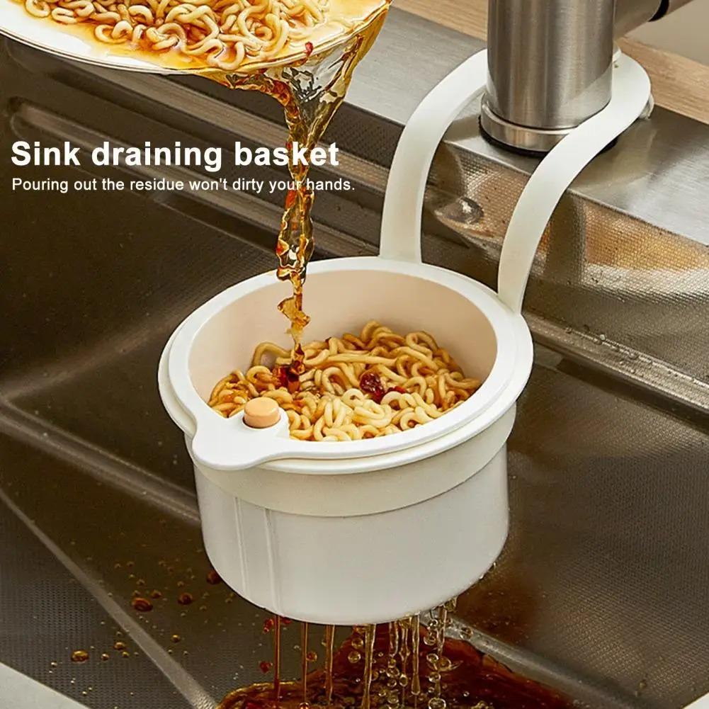 Sink Drain Basket Hanging Bag Faucet Dishwashing Sponge Storage Shelf Kitchen Supplies Sink Non Perforated Hanging Basket Kitchen Accessories