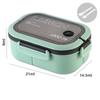 Sealed Double-Layer Lunch Box Student Compartmentalized Meal Container Microwave-Safe Weight-Loss Lunch Box for Office Workers